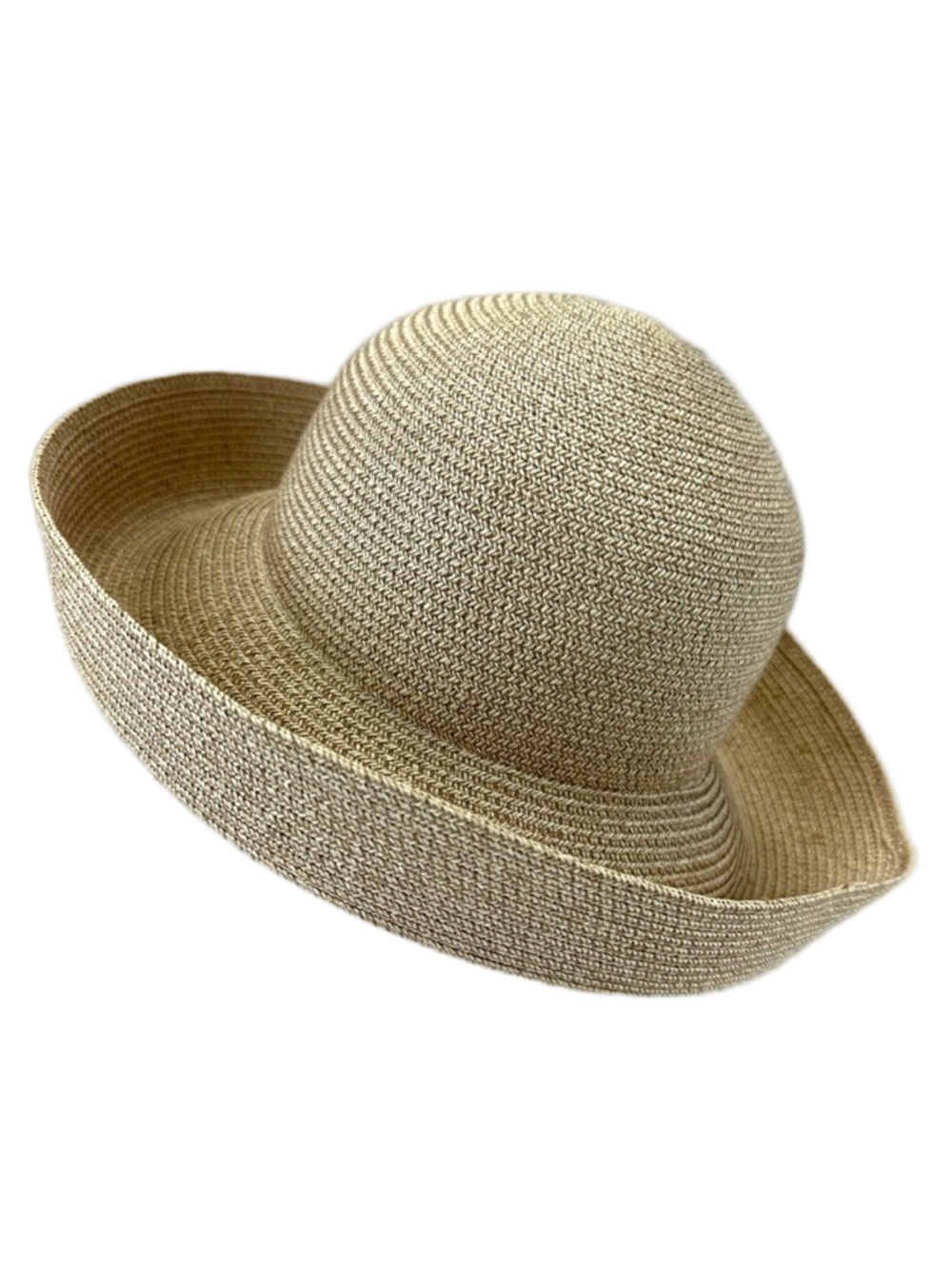neutral weave womens sunhat Small Medium Wide brim
Packable